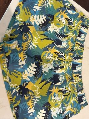 Patagonia Women's Barely Baggies - Blue/Teals/yellow gold - Medium-Like new !